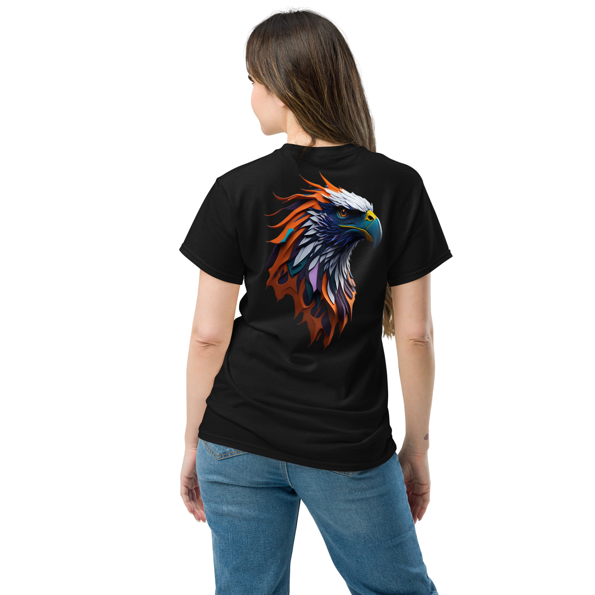 Camiseta Unisex Águila de Fuego y Acero - Imagen 3