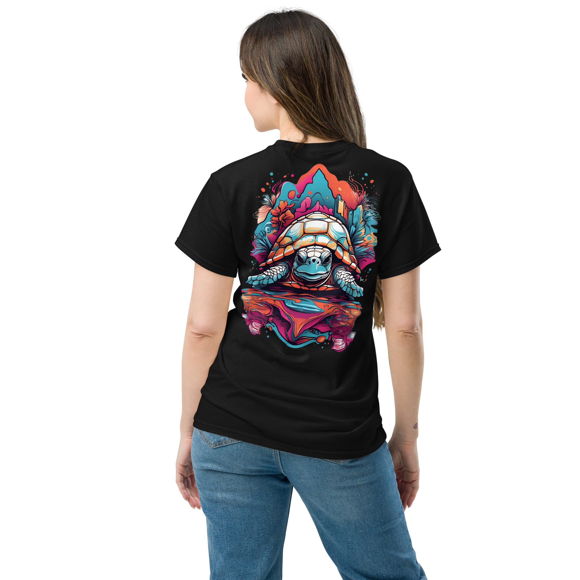 Camiseta Unisex Tortuga Psicodélica - Imagen 3