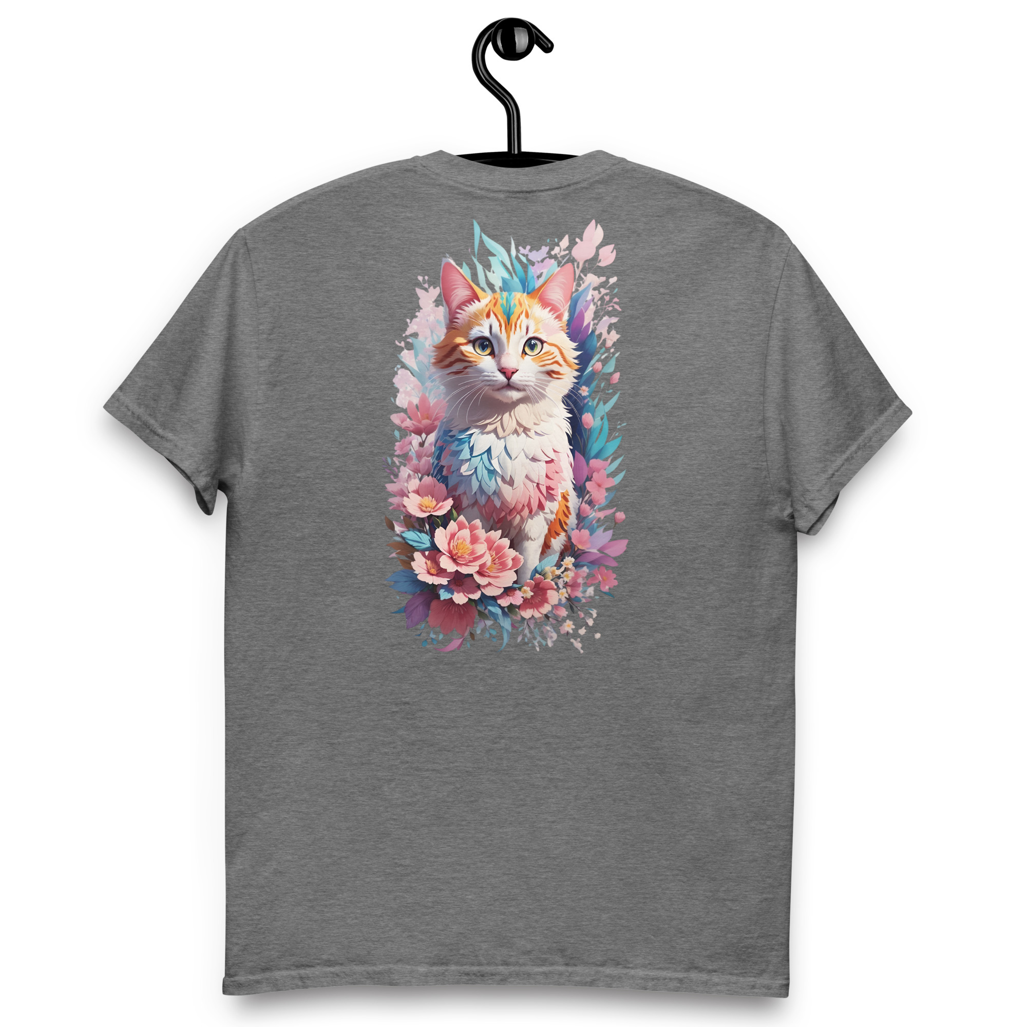 Camiseta Unisex Gato Floral Fantasía - Imagen 8