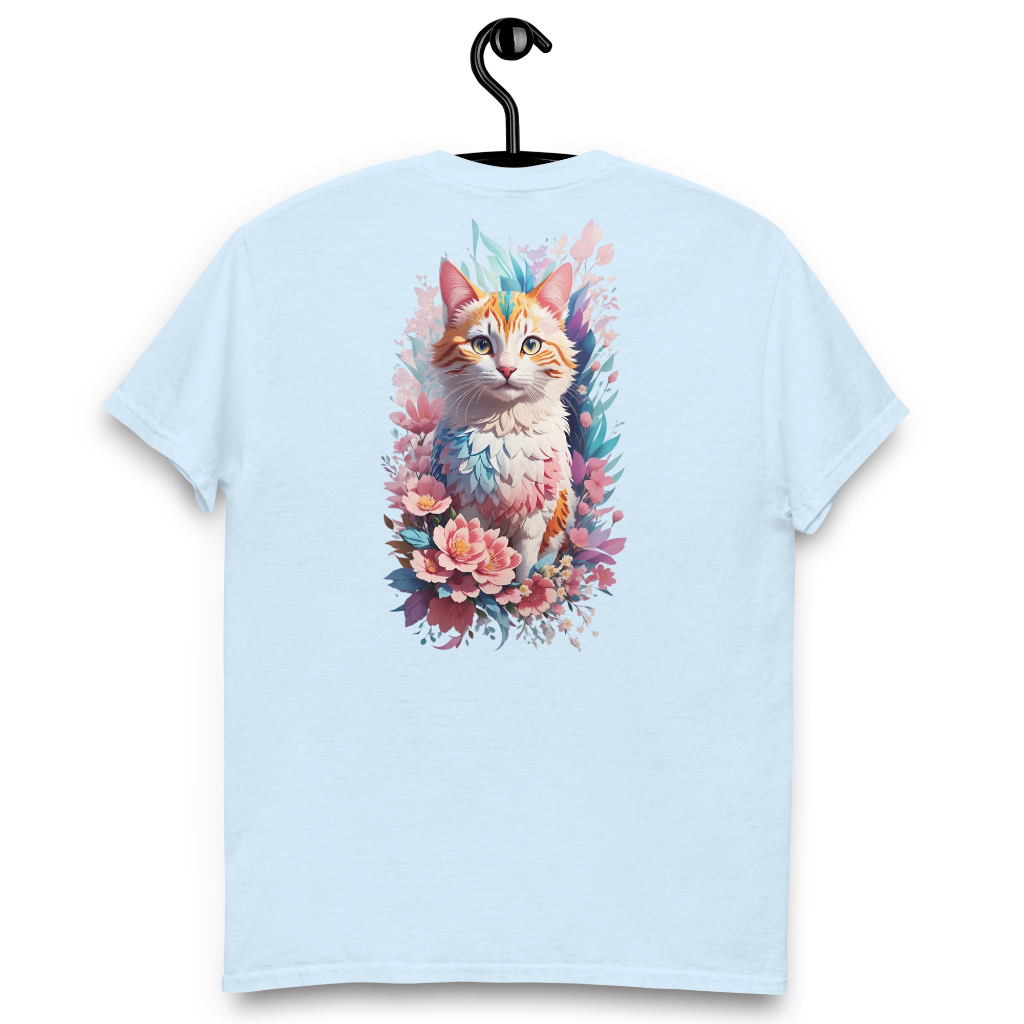 Camiseta Unisex Gato Floral Fantasía - Imagen 11