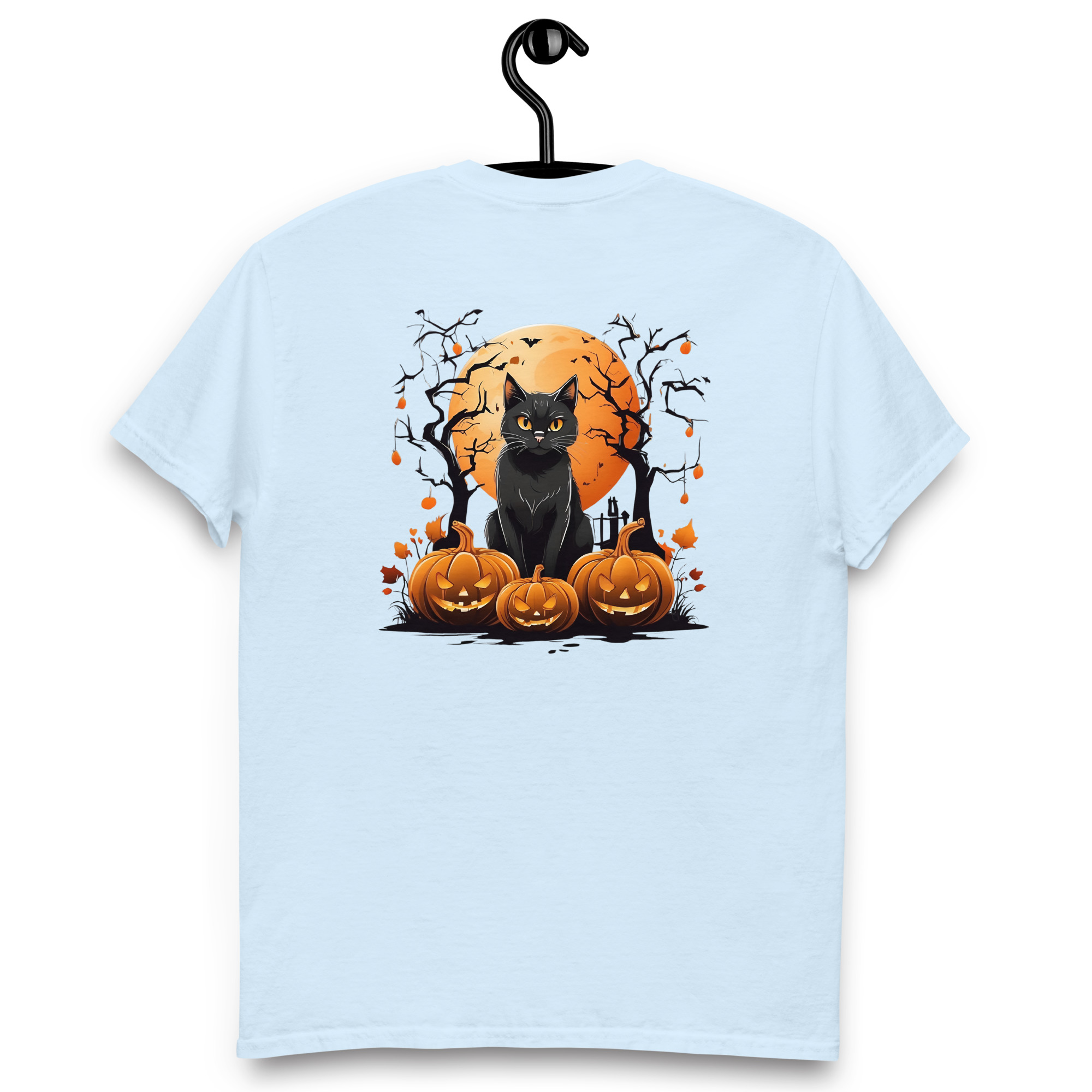 Camiseta Unisex Gato Negro Halloween - Imagen 11