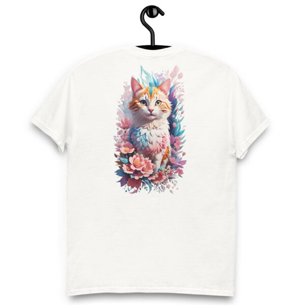 Camiseta Unisex Gato Floral Fantasía