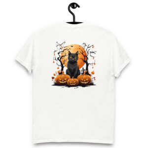 Camiseta Unisex Gato Negro Halloween