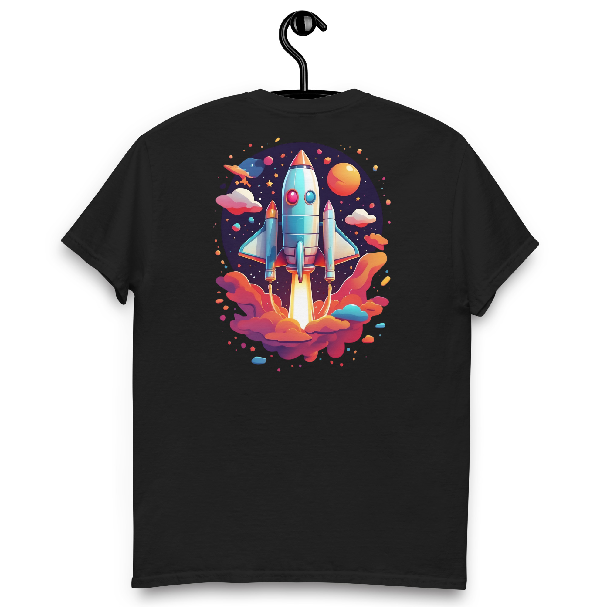 Camiseta Unisex “Cohete Espacial Retro” - Imagen 4