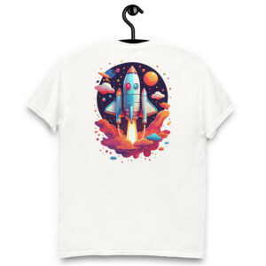Camiseta Unisex “Cohete Espacial Retro”